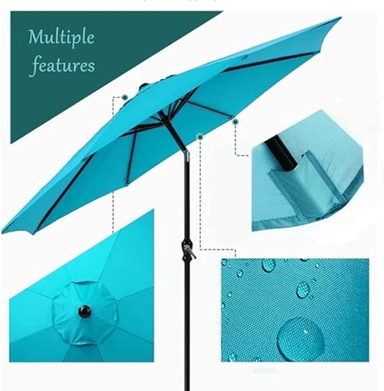 Telaio di protezione per ombrelli – Copertura di ricambio per ombrelli – Copertura impermeabile per ombrelli – Copertura per ombrelli per spiaggia, balcone, giardino o piscina