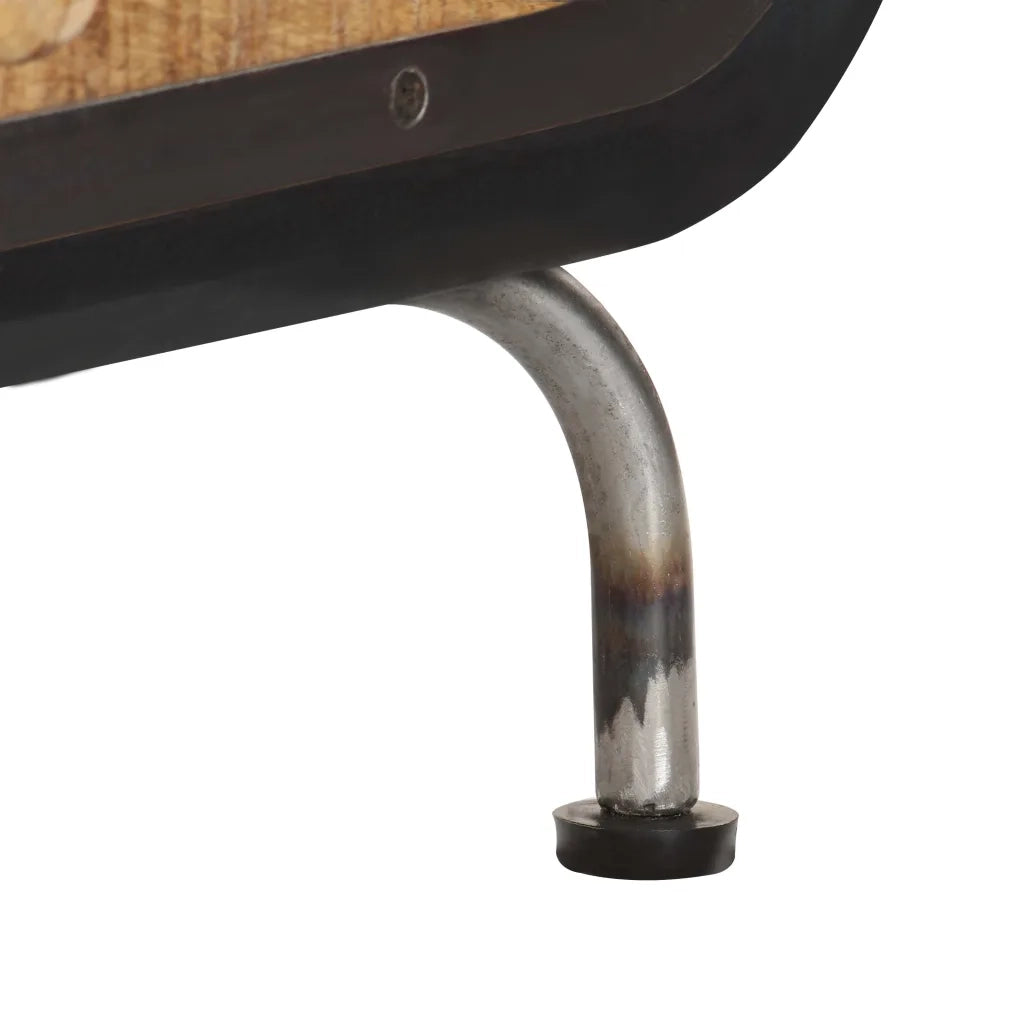 Tavolino da Salotto 100x50x35 cm in Legno Massello di Mango 247804