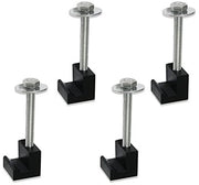 Montaggio a vite 4 pezzi in alluminio - Fissaggio per pick-up - Cassa strumenti - Antivibrazione - Installazione facile - Materiale duraturo