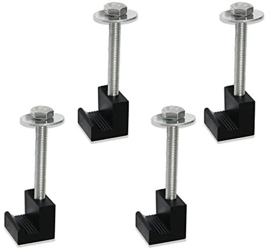 Montaggio a vite 4 pezzi in alluminio - Fissaggio per pick-up - Cassa strumenti - Antivibrazione - Installazione facile - Materiale duraturo