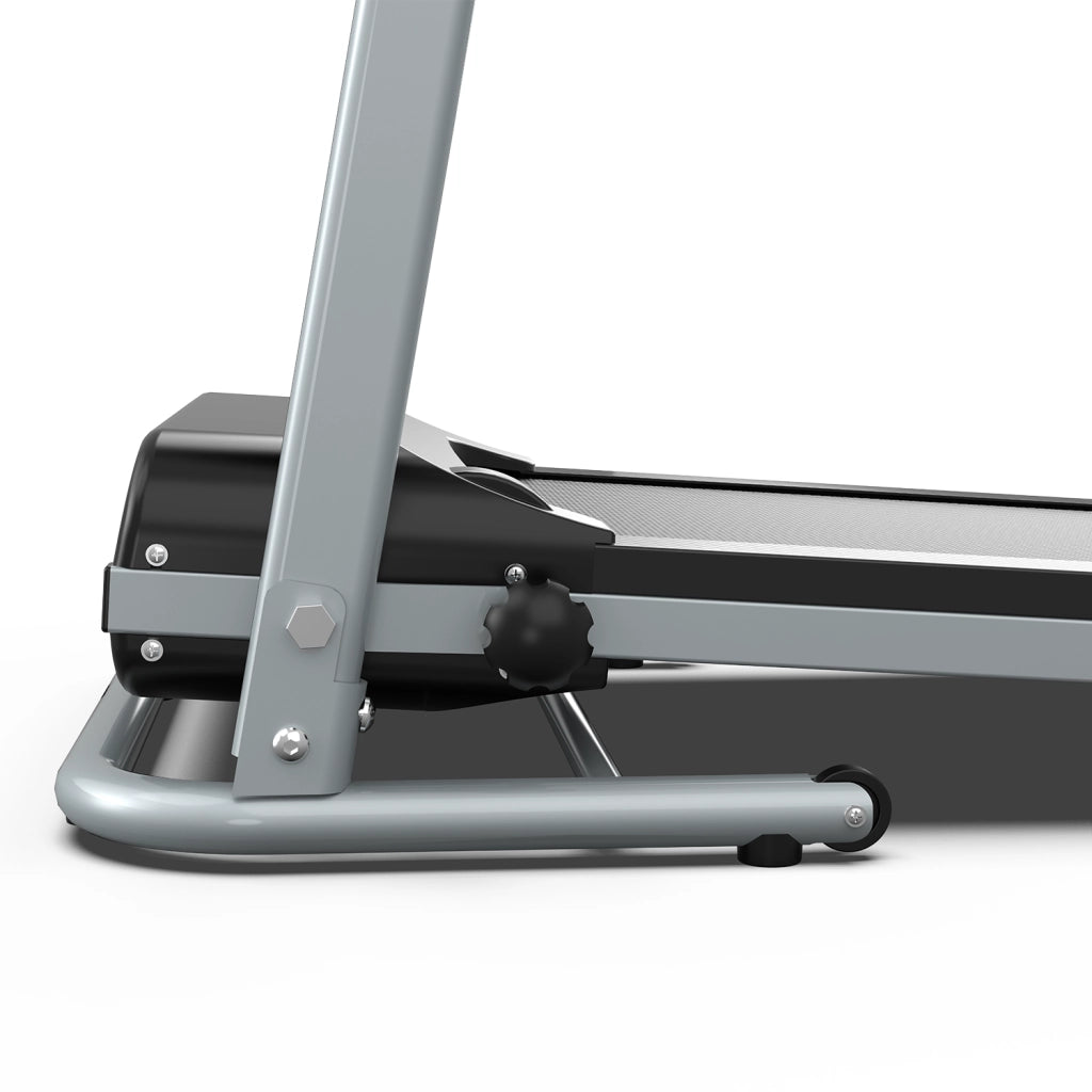 Tapis Roulant Pieghevole 2,5 HP Nero Grigio con Inclinazione, Display LED e Portata 120 kg
