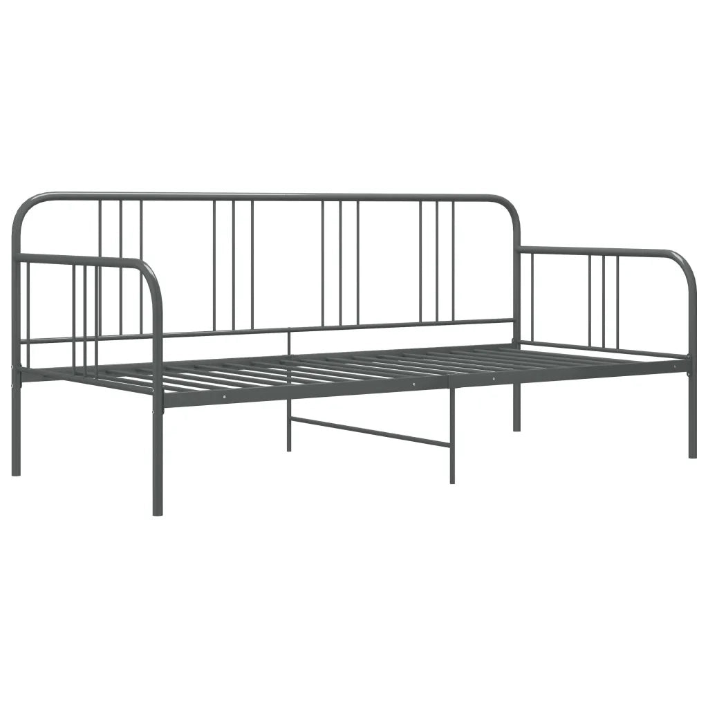 Divano letto-Sofa Letto-Daybed Grigio in Metallo 90x200 cm