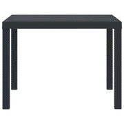 Tavolo da Giardino Antracite 100 x 100 x 73 cm polyrattan 871680