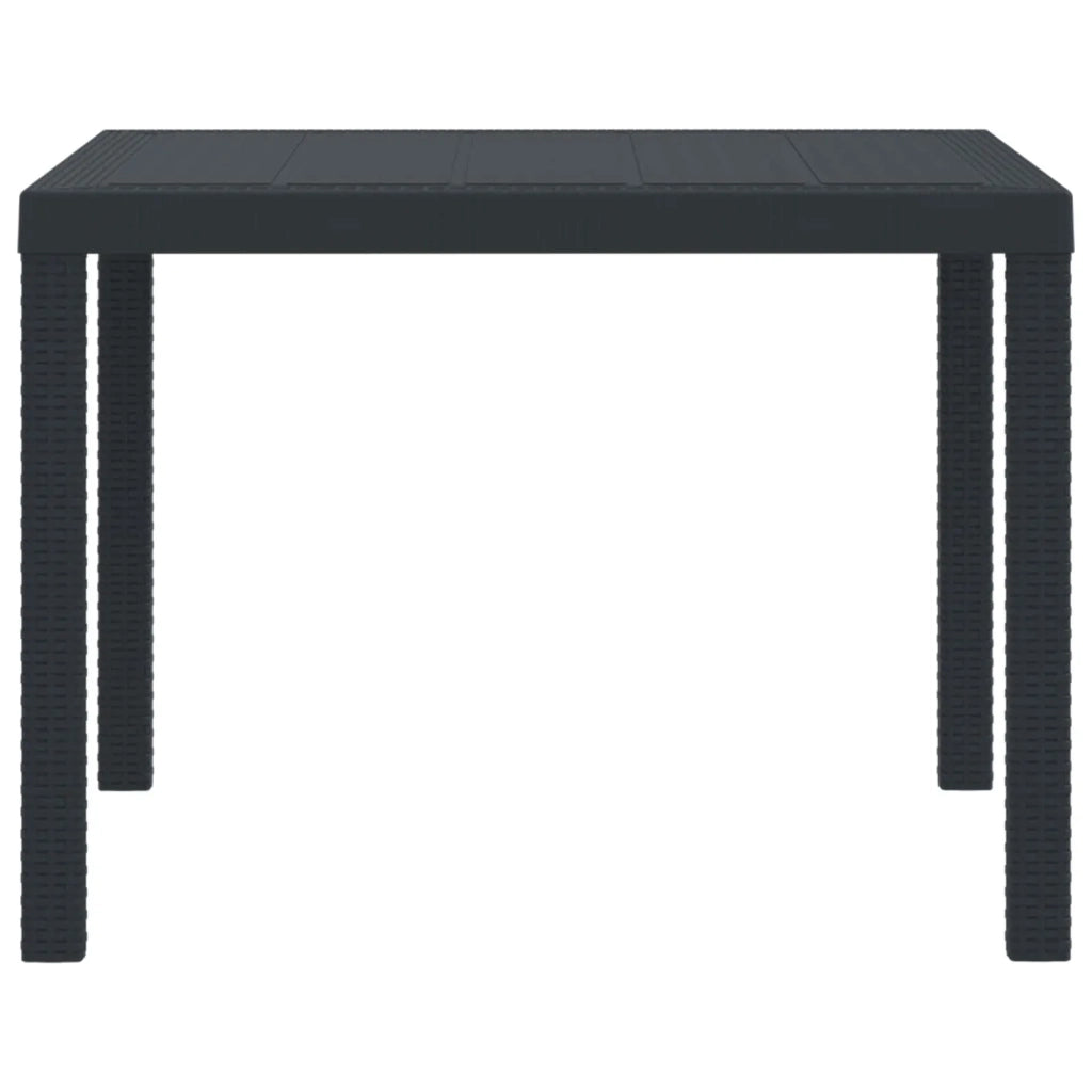Tavolo da Giardino Antracite 100 x 100 x 73 cm polyrattan 871680