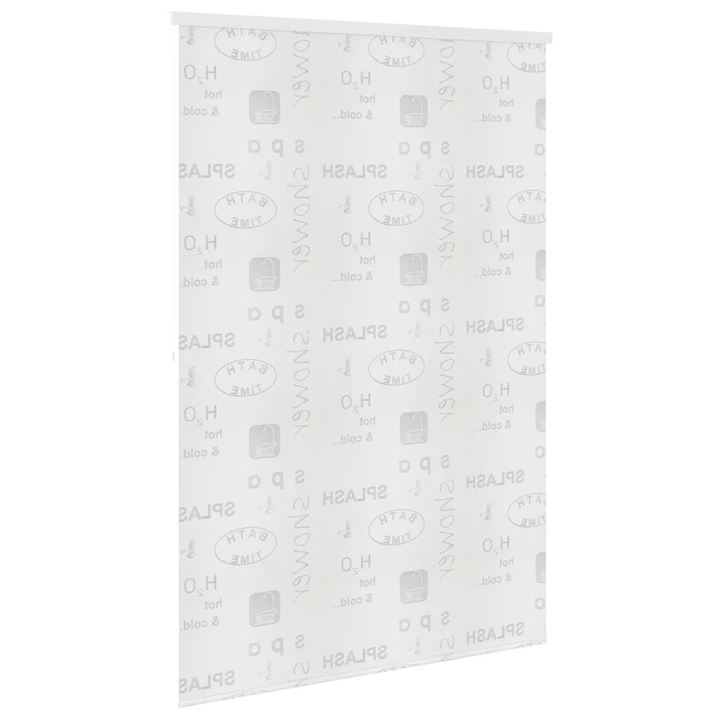 Tenda a Rullo per Doccia 160x240 cm con Scritta Splash  cod mxl 48106