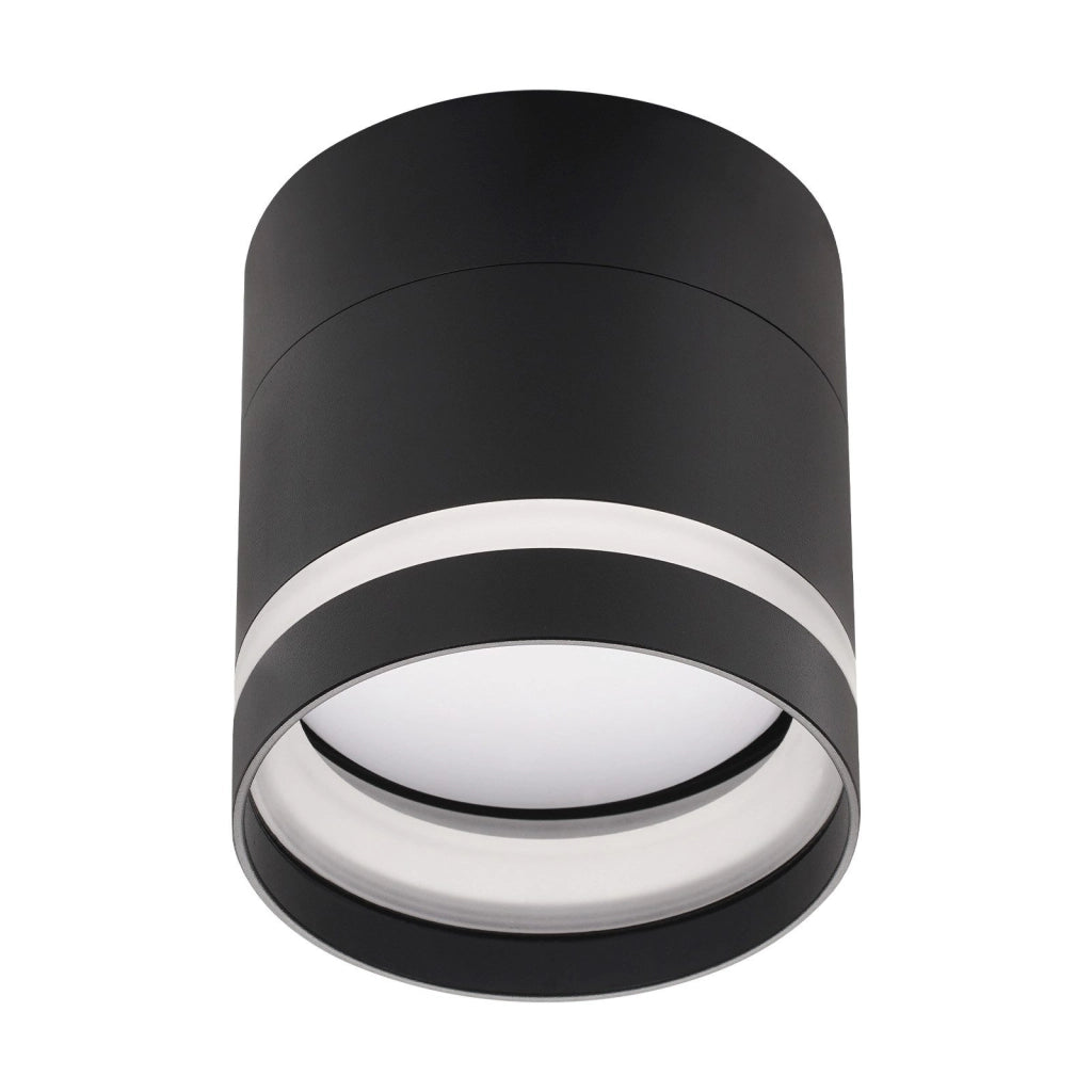ZMH Faretto da soffitto LED neri rotondi da superficie 5W acrilico piccoli