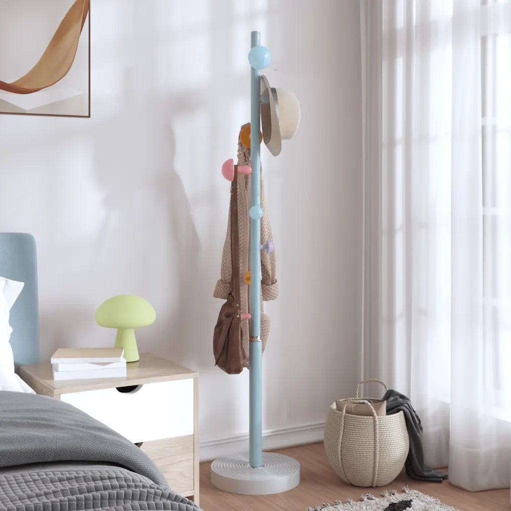 Appendiabiti Blu 172 cm in Ferro Verniciato a Polvere CFW2986114