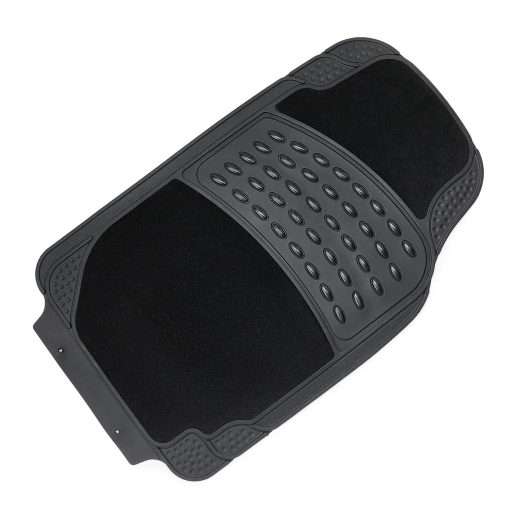 OWIJI Tappetini Auto Moquette Universali Set 4 Pezzi Antiscivolo Abitacolo Sagomabili Impermeabile Ritagliabile Adattabile