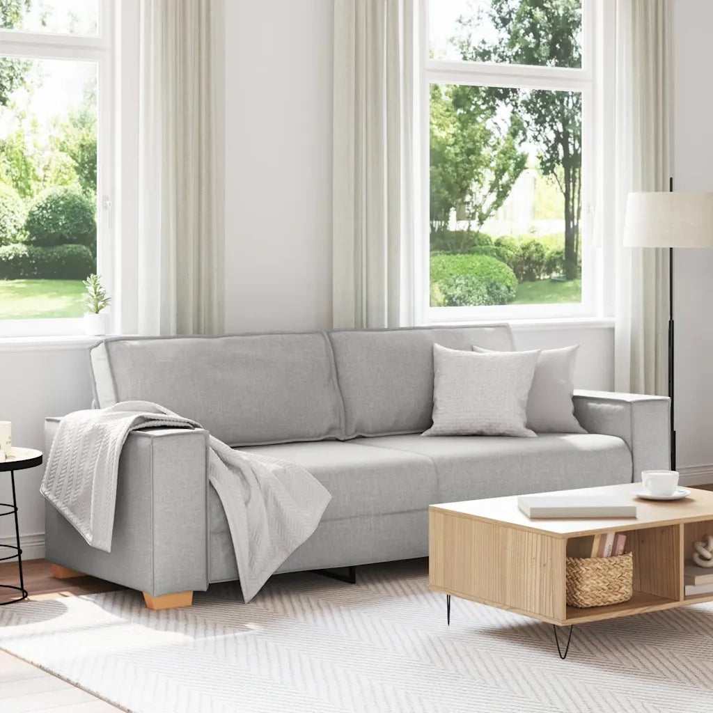 Divano a 3 posti Grigio Nuvola 180 cm in Tessuto