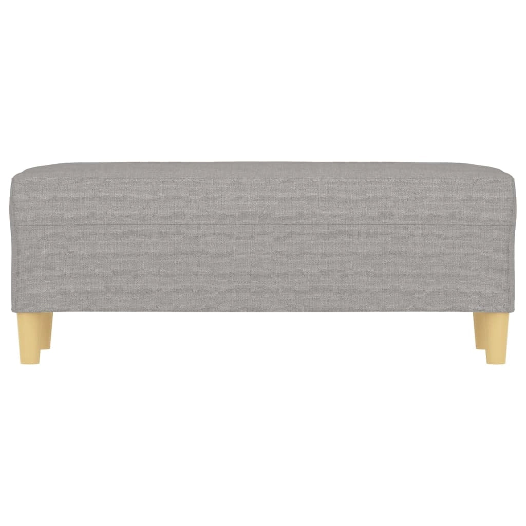 Panca/panca 100 x 35 x 41 cm tessuto grigio chiaro 02_0010651