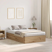 Struttura letto con contenitore Rovere artigianale 120 x 190 cm 3335428