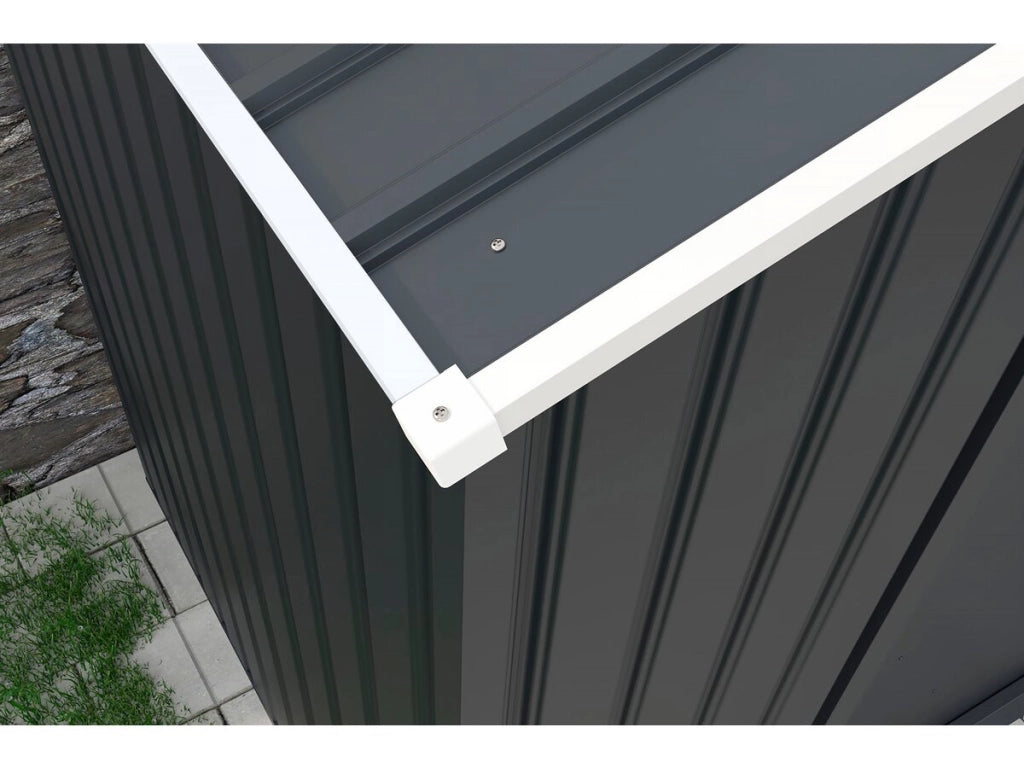 Garage in metallo "Houston" - 18,56 m² con grondaia - Antracite