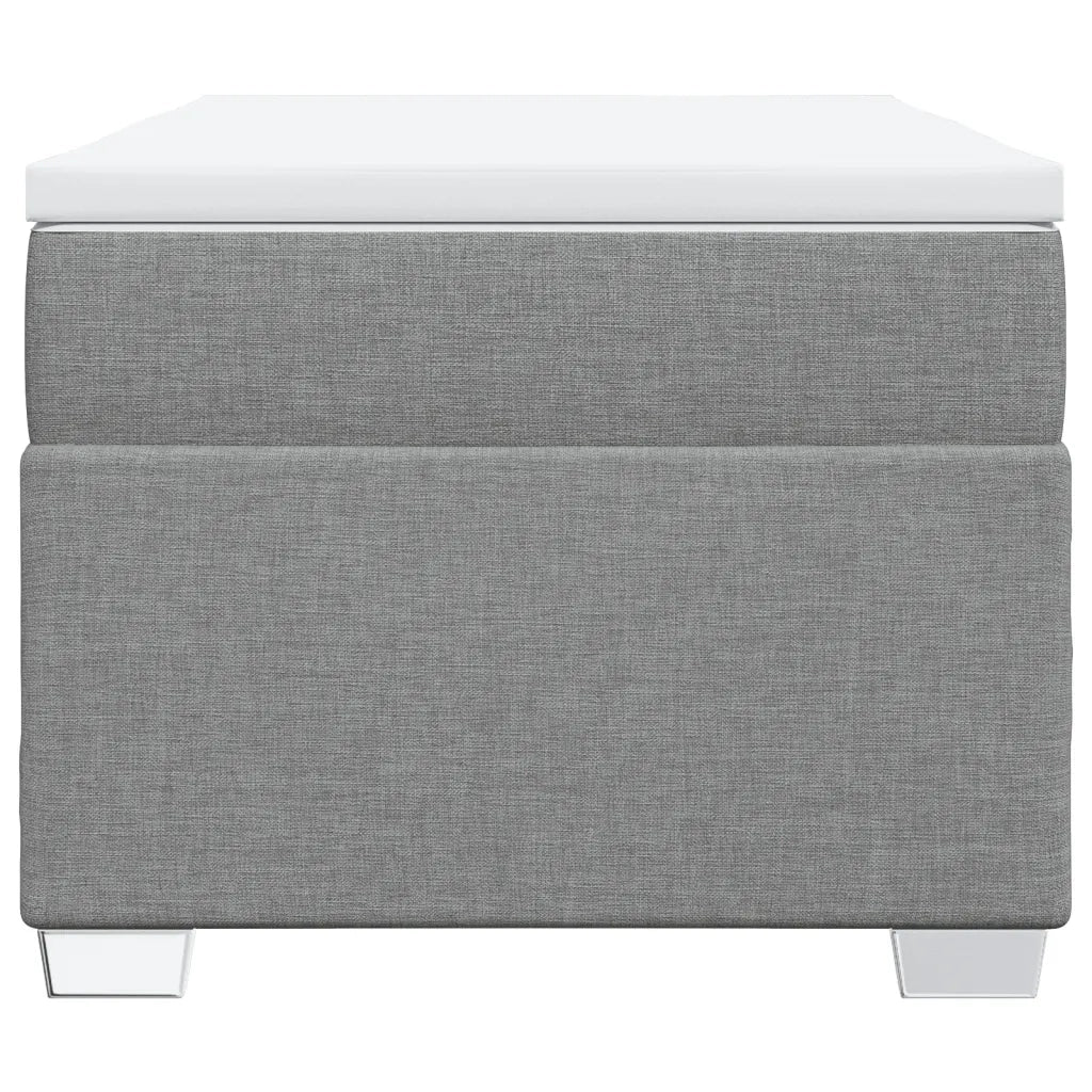 Giroletto a Molle con Materasso Grigio Chiaro 90x190 cm Tessuto 3285095