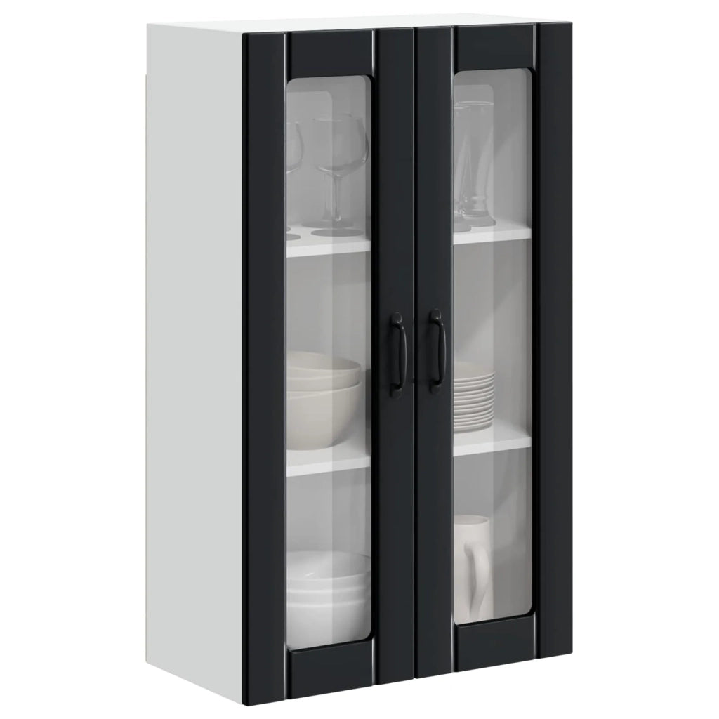 Pensile cucina-Mobile Cucina da Parete Nero 60 x 31 x 100 cm Legno multistrato