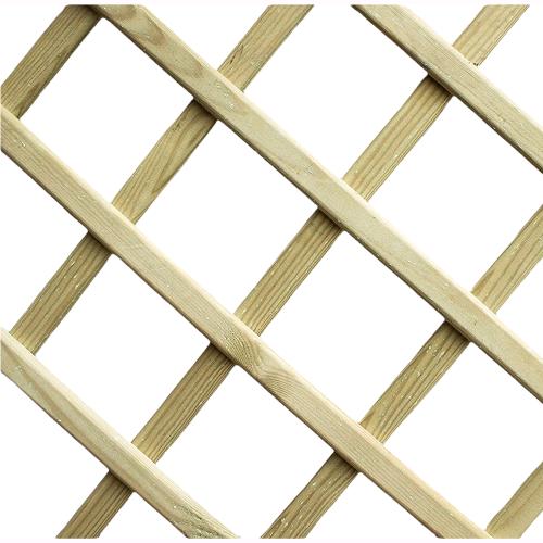 Pannello Grigliato Legno di Pino Impregnato 90x180 cm Rettangolare da Giardino