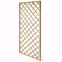 Pannello Grigliato Legno di Pino Impregnato 90x180 cm Rettangolare da Giardino