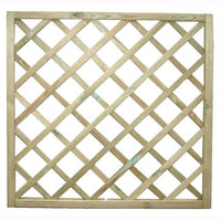 Pannello Grigliato Legno di Pino Impregnato 90x90 cm Quadrato da Giardino