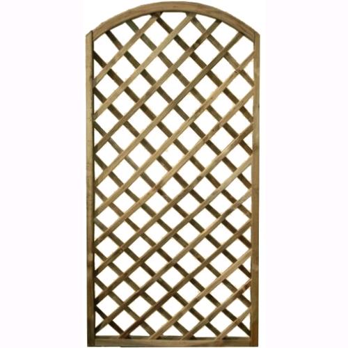 Pannello Grigliato Legno di Pino Impregnato 90x180 cm Arco da Giardino