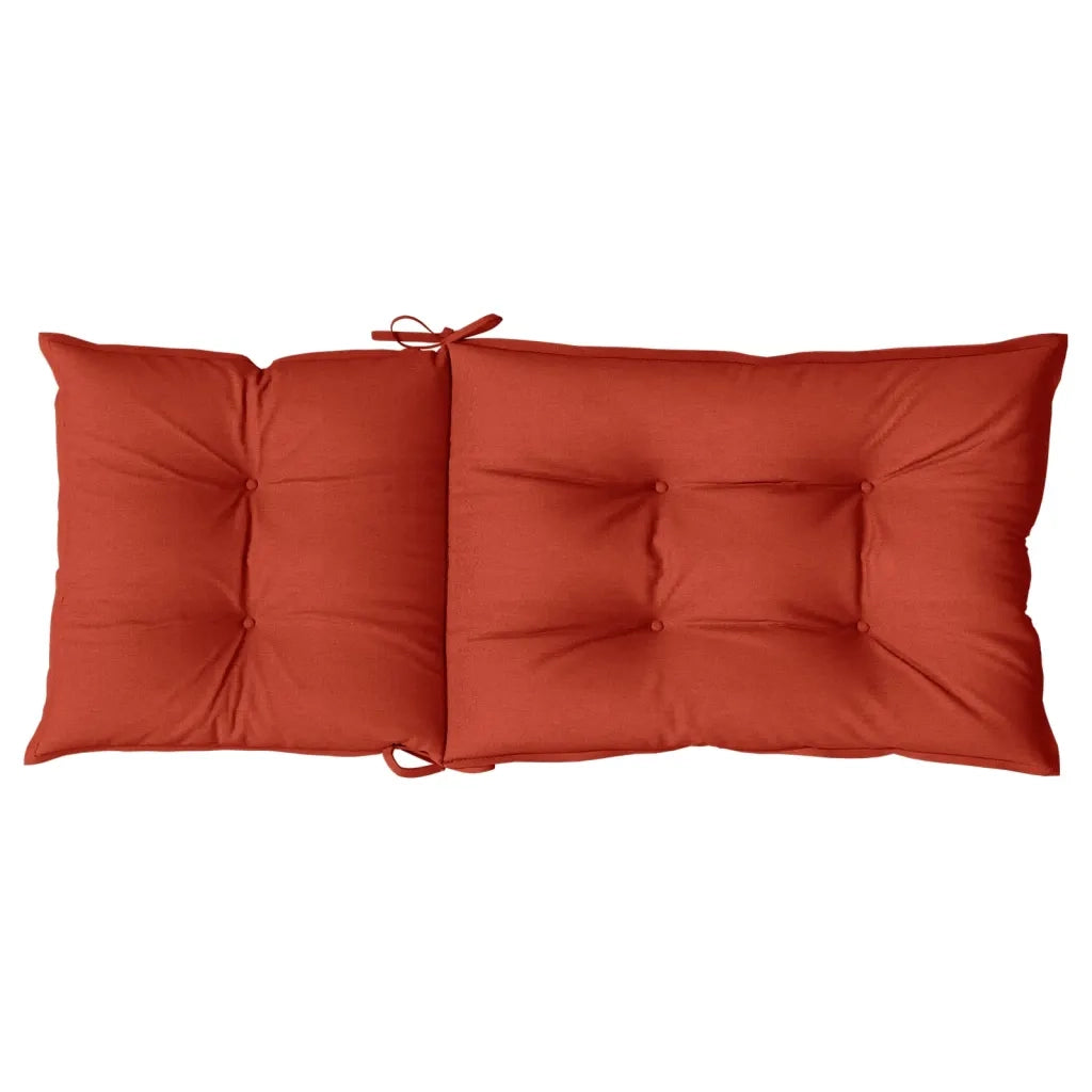 Cuscini Sedia Schiena Alta 4 Rosso MÃ©lange 120x50x7 Tessuto