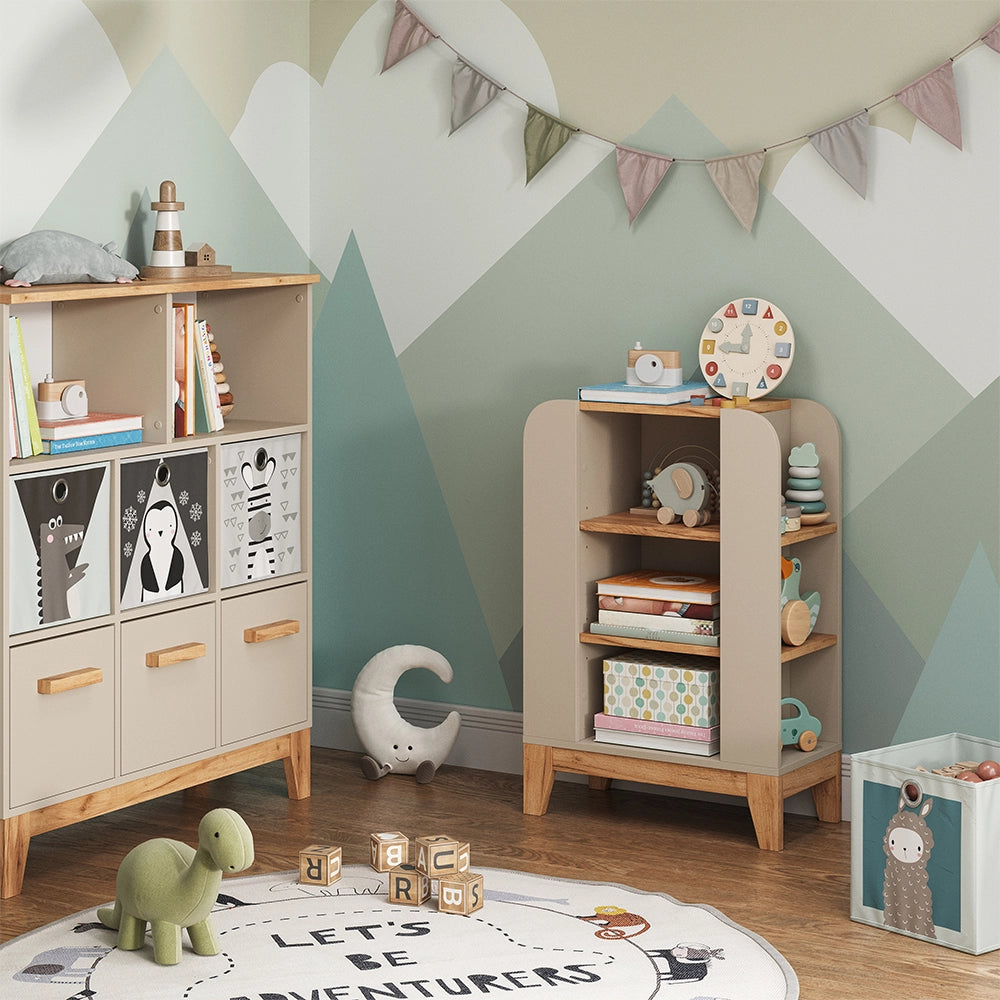 Vitalispa Libreria bambini Cashmere/Artigianale 60 x 88 cm con 9 scomparti