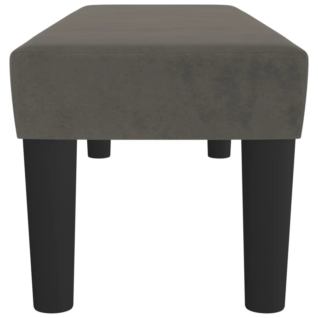 Panca Grigio Scuro 100x30x30 cm in Velluto cod mxl 67978