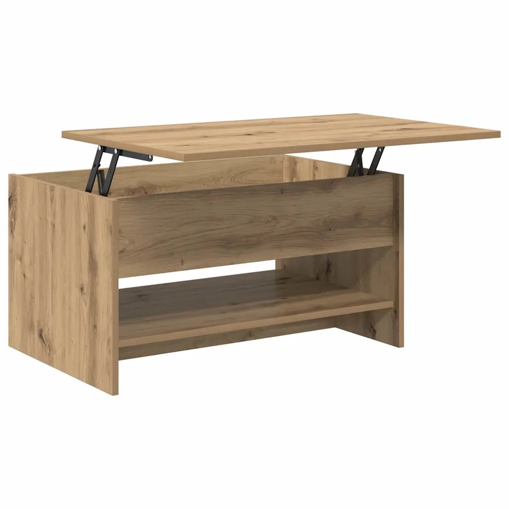 Tavolino da salotto Rovere artigianale 80 x 50,5 x 41,5 cm