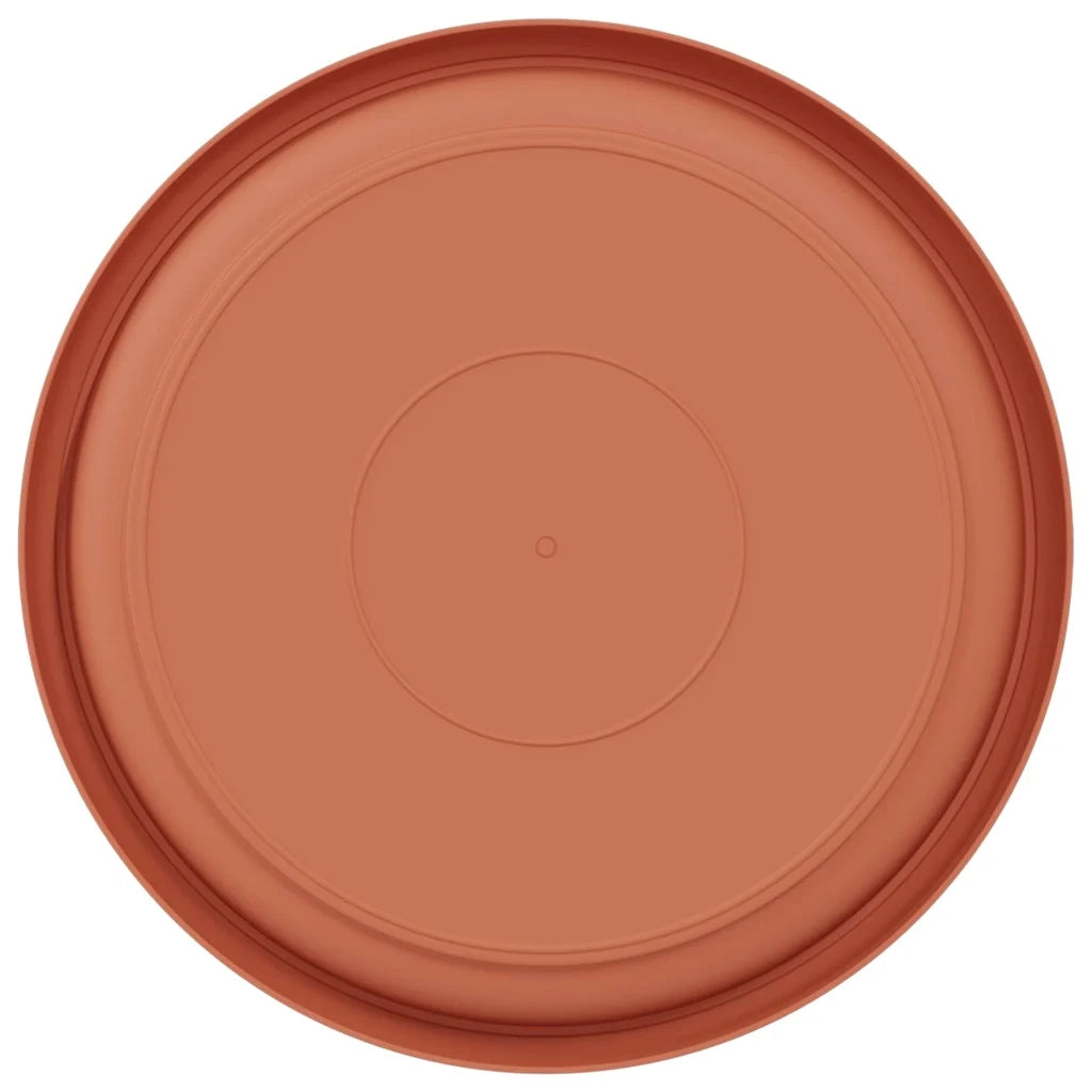Vassoio Rotondo per Fiori 6 pcs Rosso Mattone Ø 23,5 x 2,5 cm 42020304