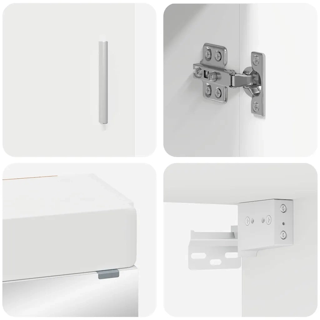 Set di mobili per il bagno TULUM 3 pz Bianco 60 x 34 x 63 cm 3398034