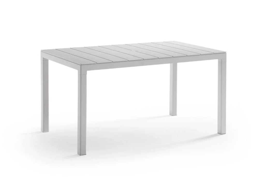 TAVOLO IN POLIPROPILENE SINGOLO 'KING' cm 146x86x h.74 - bianco  - BICA
