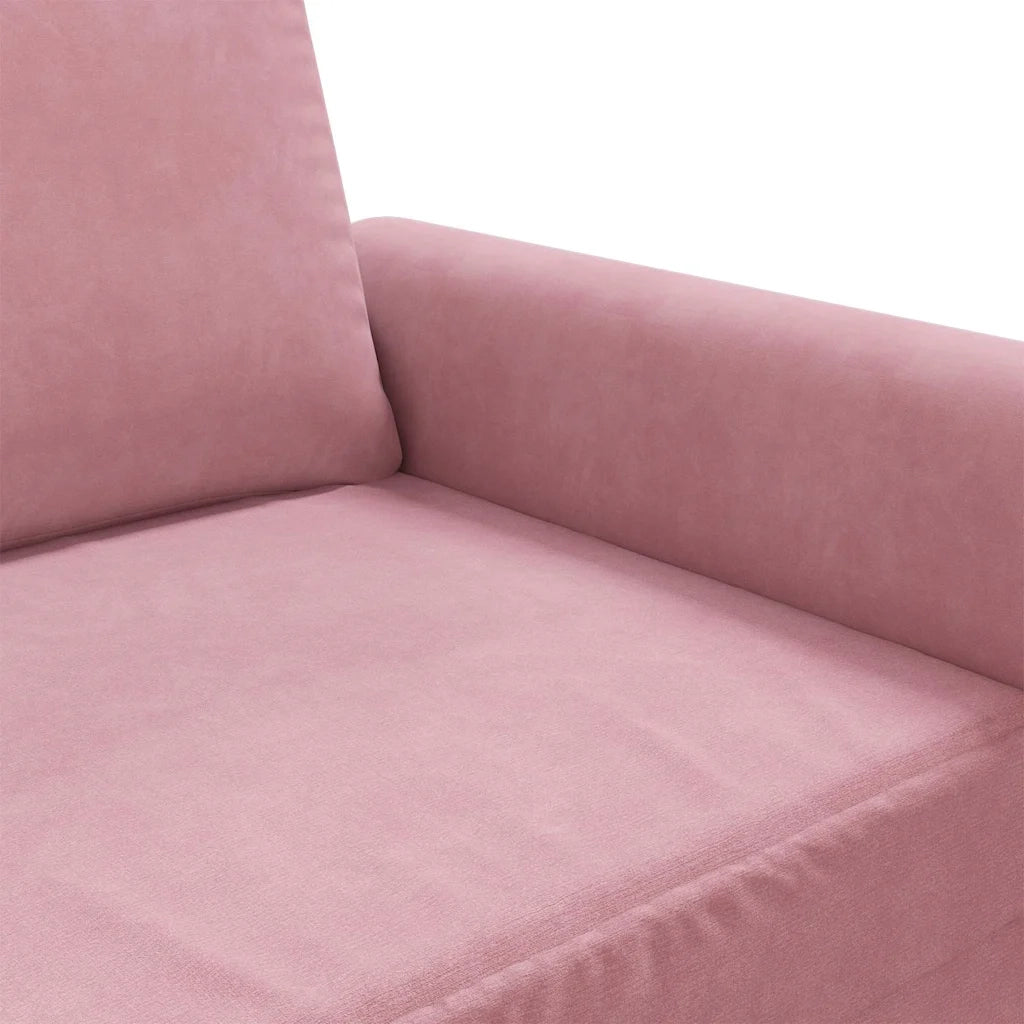 Divano | Divano da soggiorno | Sofa a 3 Posti rosa 180 cm in Velluto