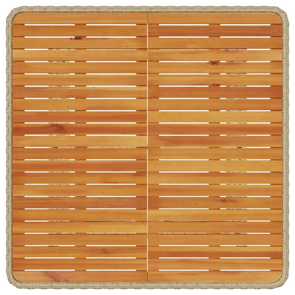 Set da Pranzo per Giardino | Set Salotto da Giardino Beige polyrattan