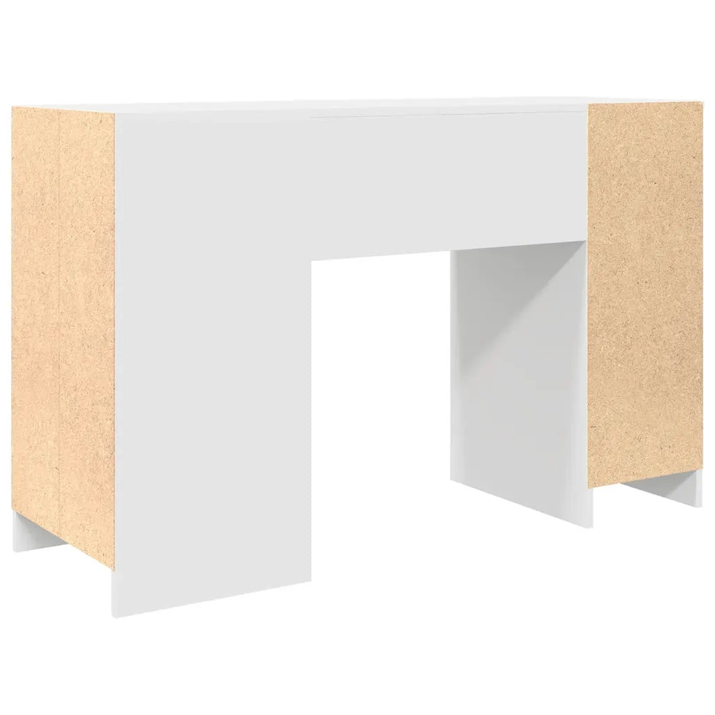 Scrivania Bianca 120x42x76 cm in Legno Multistrato 861814