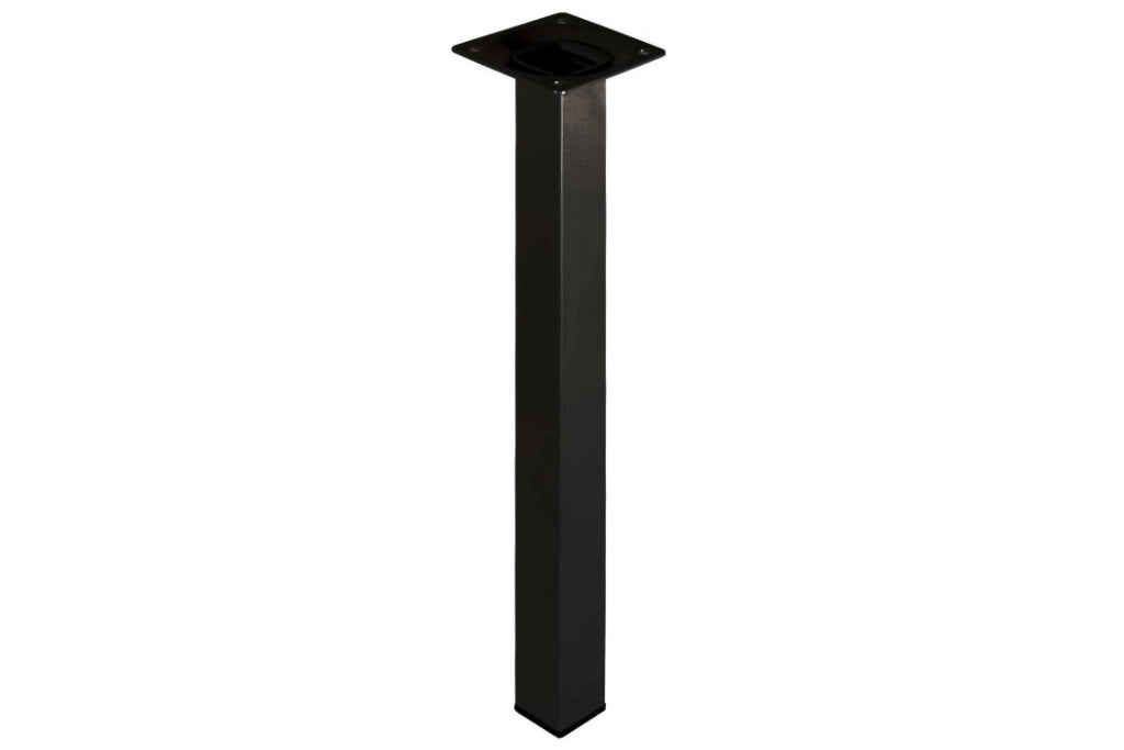 Piede Quadro Nero 25X25 H 800 - Masidef