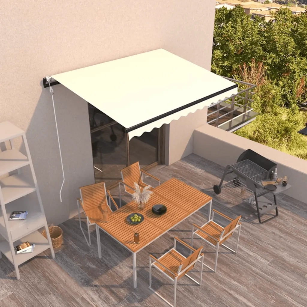 Tenda da Sole Retrattile Automatica 400x300 cm Crema