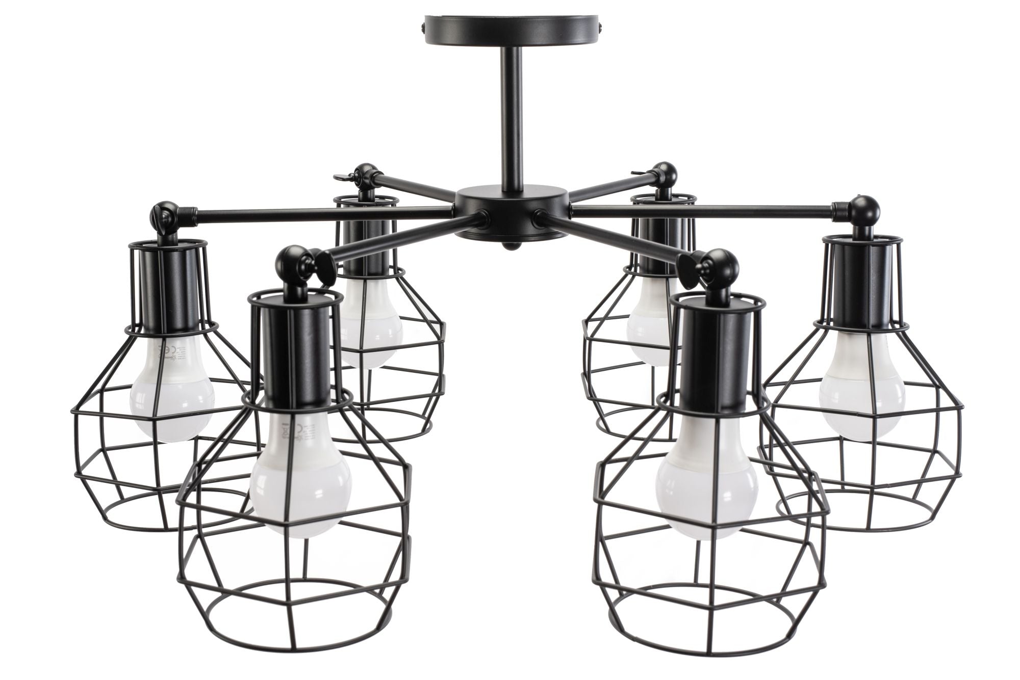 Lampada Da Soffitto Pensile Metallico Loft APP735-6C