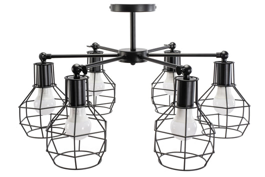 Lampada Da Soffitto Pensile Metallico Loft APP735-6C