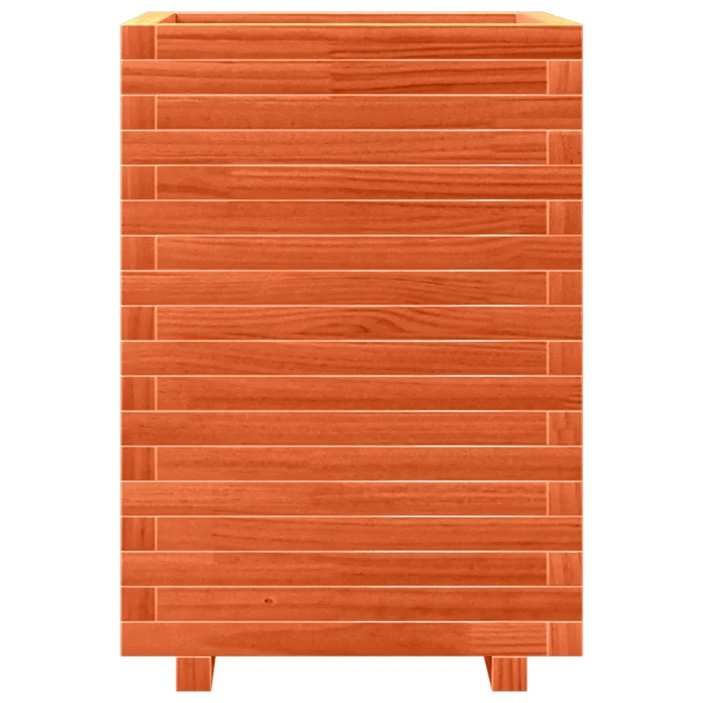 Fioriera Giardino Marrone Cera 50x50x72 cm Legno Massello Pino 3282611