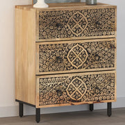 Credenza-Buffet-Armadio da cucina 60x33x75 cm in Legno Massello di Mango 818227