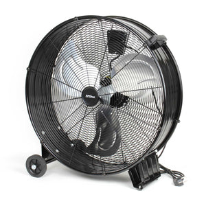Ventilatore industriale 60 cm 180 W Ventilatore a tamburo da pavimento portatile con cavo e 3 velocità