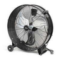 Ventilatore industriale 60 cm 180 W Ventilatore a tamburo da pavimento portatile con cavo e 3 velocità