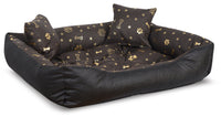 AIO FACTORY Cuccia per cani 100x75 cm impermeabile Golden Bones Cuscino per cani