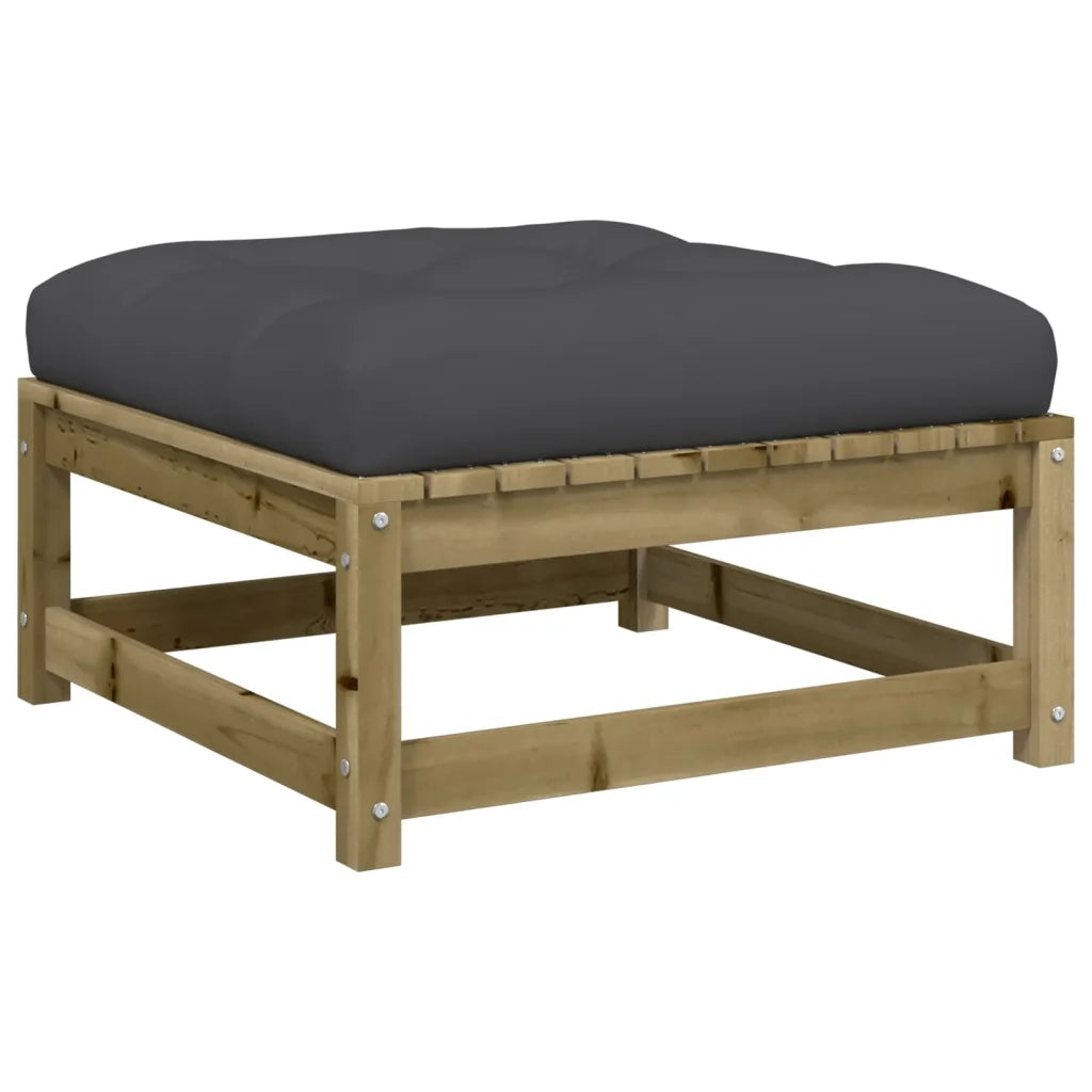 Set Divani da Giardino 3pz | Set Salotto da Giardino con Cuscini Legno Impregnato di Pino