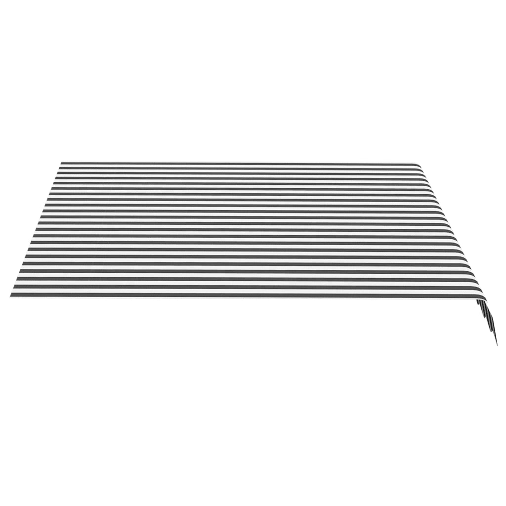 Tessuto di Ricambio per Tenda da Sole-Ricambio telo per tenda da sole Antracite e Bianco 3x2,5m