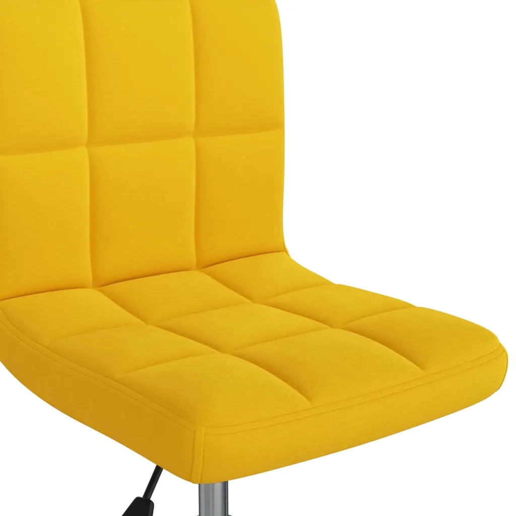 Sedia da Ufficio Girevole Giallo Senape in Velluto cod mxl 27420