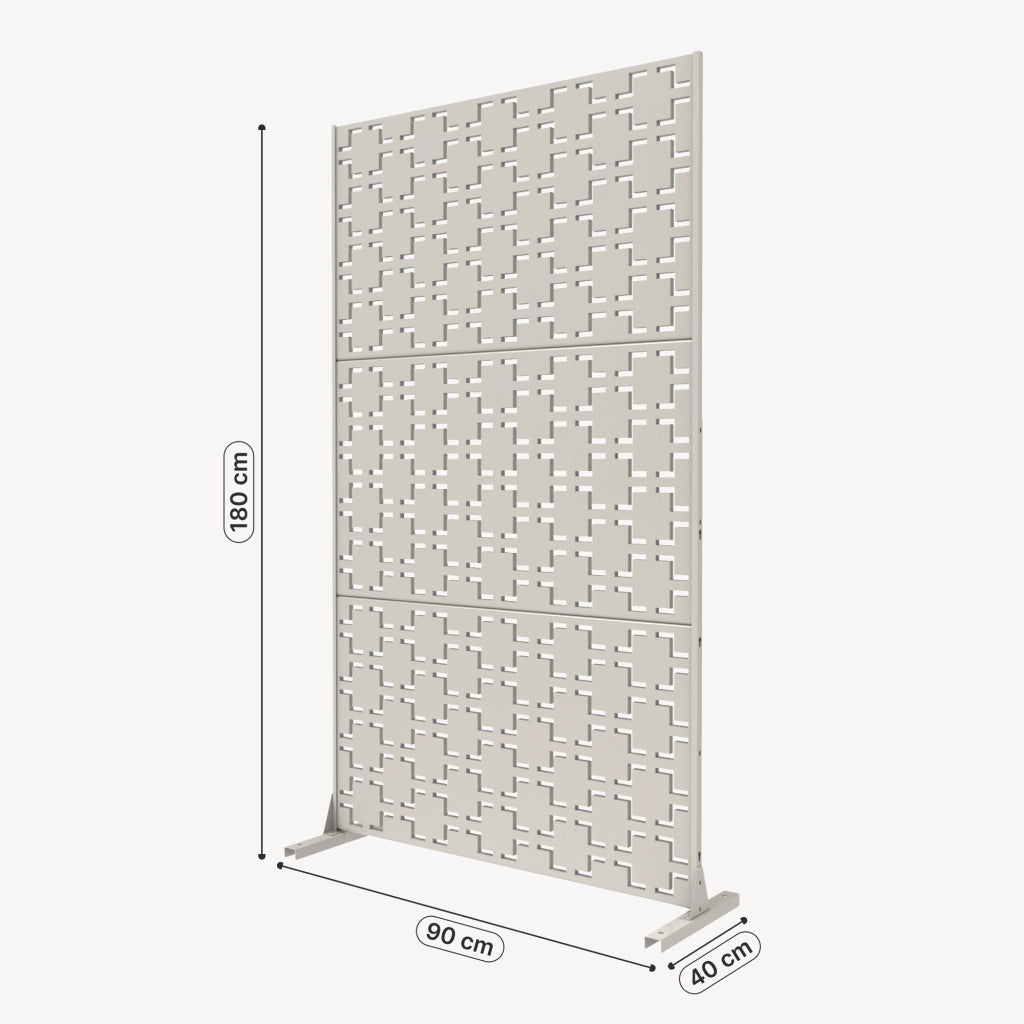 Pannello Divisorio Basciano Struttura Traforata in Acciaio 180 x 90 cm - Cachi casa.pro