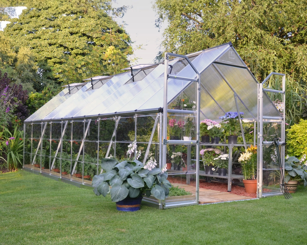 Serra Da Giardino in Policarbonato Balance Ibrida  607X244X229 cm Argento
