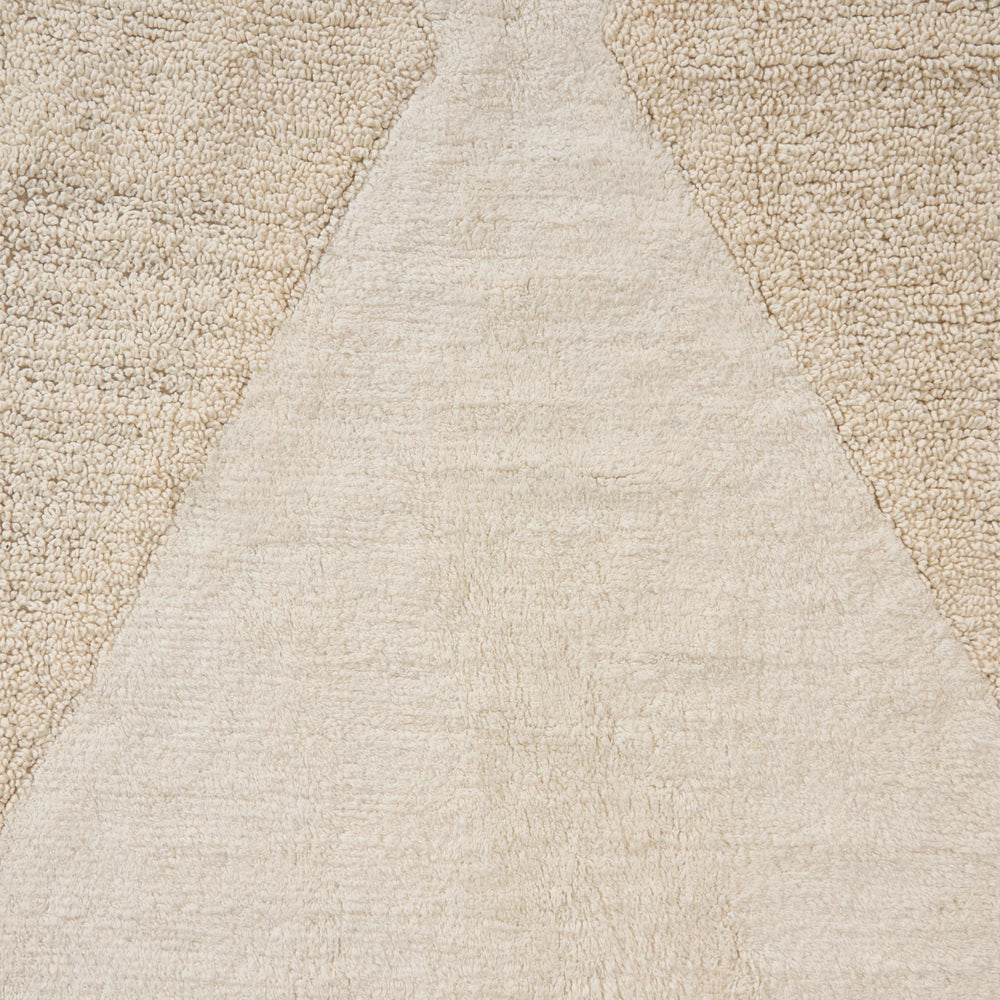 Tappeto Beige Cotone 60 x 90 cm Motivo decorativo geomentrico Stile Boho Soggiorno Bambini Stanza dei bambini