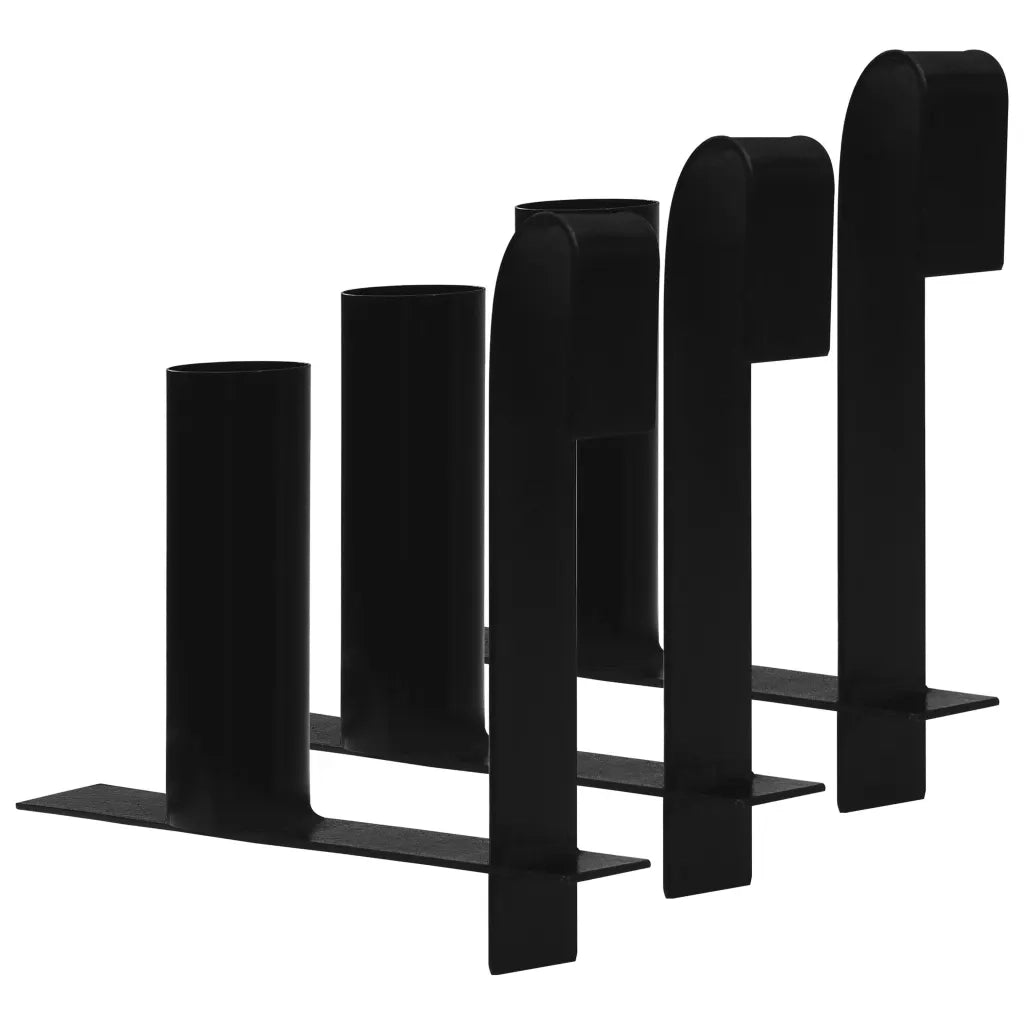 Supporti Rotoli Strisce di Recinzione Privacy 3 pz in Acciaio cod mxl 14412
