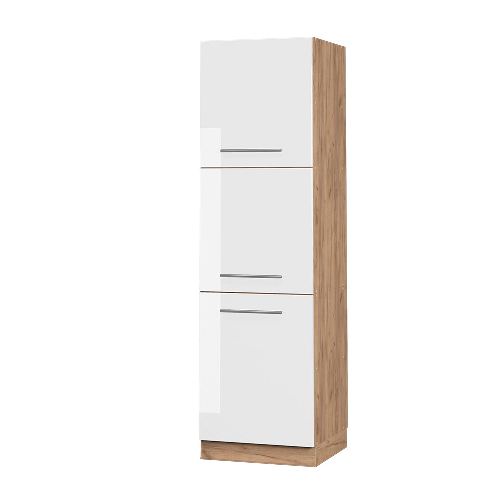 Vicco Mobile per forno da incasso Bianco lucido 60 cm