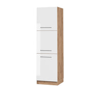 Vicco Mobile per forno da incasso Bianco lucido 60 cm